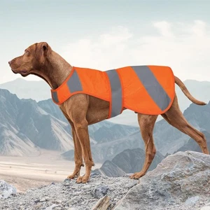 Orange Dog Vest - High Visibility Safety, Hunting, Soft Adjustable Reflective... - Picture 1 of 7
