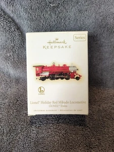 2009 Lionel Holiday rote Mikado Lokomotive Zug Punze Ornament #14 - Bild 1 von 6