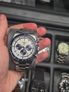 Longines CONQUEST CHRONOGRAPH, L3.835.4.98.6, Blue/White watch, 42mm - Full Set - Picture 1 of 9