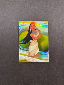 2025 Topps Chrome Disney Pocahontas Yellow Refractor 176/275 BJMY - Picture 1 of 3