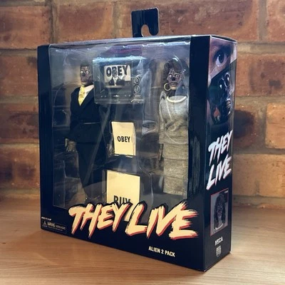 NECA John Carpenter THEY LIVE Retro Figure 2-Pack Aliens They Live In Stk Now