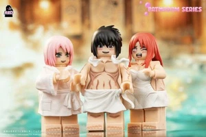 custom 3th party minifig red Japanese girl 3pcs - Picture 1 of 6