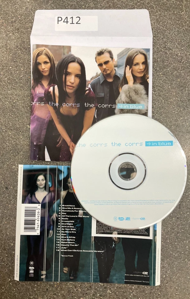 The Corrs, In Blue, CD No Case #P412 - Image 1 of 1
