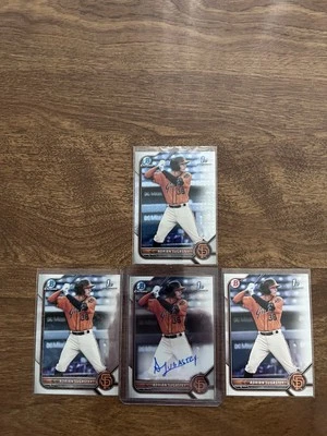 2022 Bowman Chrome - Prospect Autographs Adrian Sugastey #CPA-AS (AU, RC)+ALL4 - Image 1 of 3