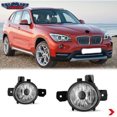 Par de luces antiniebla para BMW X1/07-10 2012-2015 BMW X3/X5 fuente parachoques lámpara lente transparente Foto 1 de 4