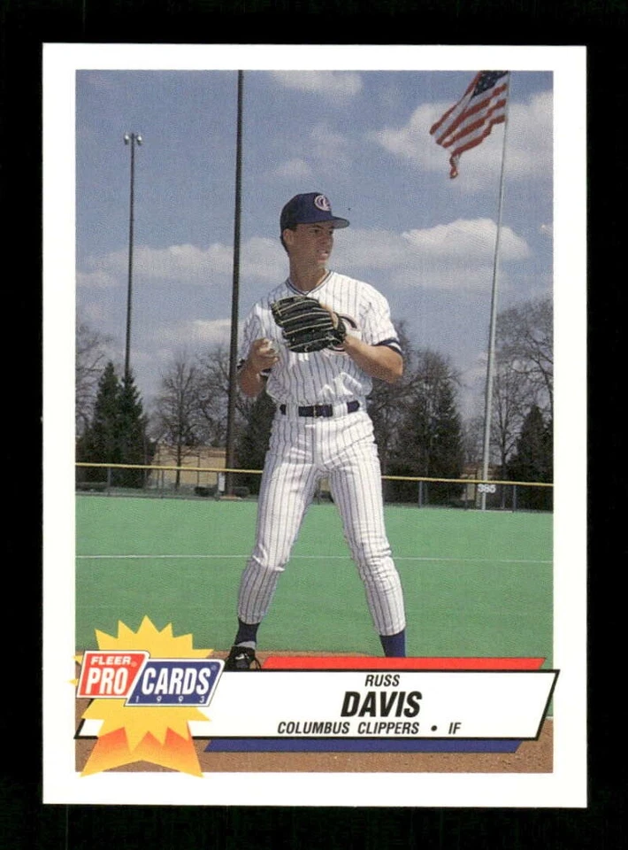 1993 Fleer Procards Columbus Clippers 1115 Russ Davis BXCP34 - Image 1 of 2