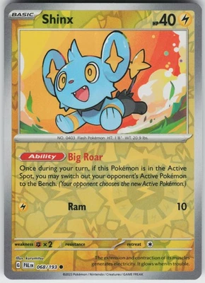 Shinx - 068/193 Reverse Holo Near Mint SV02: Paldea Evolved Pokemon card - Image 1 of 2