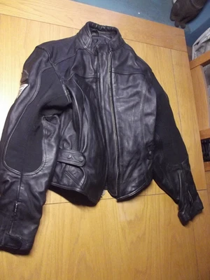 Hein Gericke Streetline Leather Armoured Padded Motorcycle Jacket 44L - Image 1 of 4