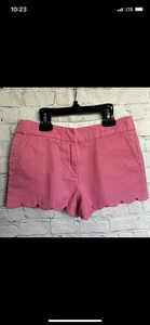 Crewcuts Girls Size 8 Pink Scalloped Hem Shorts - Picture 1 of 3