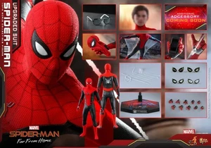 Hot Toys MMS542 SPIDER-MAN: FAR FROM HOME 1/6 SPIDER-MAN UPGRADED SUIT Gift - Picture 1 of 22