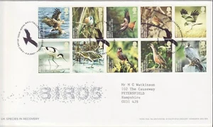 GB Stamps First Day Cover Action for Species Birds, Eagle, Kite, Tit SHS 2007 - Picture 1 of 1