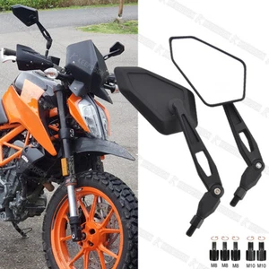 Motorcycle Folding Rear View Wing Mirrors For 125 200 250 390 690 790 890 1290 - Picture 1 of 12
