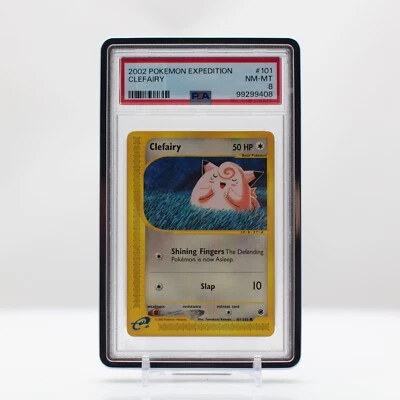 Pokemon Clefairy #101 2002 Expedition - PSA 8 NM - Image 1 of 4