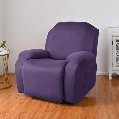 Funda de silla reclinable elástica de un solo asiento sofá funda antideslizante Foto 1 de 4