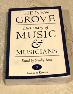 THE NEW GROVE DICTIONARY OF MUSIC AND MUSICIANS - VOL. 9 -STANLEY SADIE, PB 1995 - Picture 1 of 17