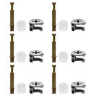  30 Sets Cam Lock Parts Cabinet Accessories Wood Nuts Furniture Bolt