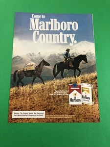 MARLBORO CIGARETTES ORIGINAL VINTAGE 1 PAGE PRINT AD PRINTED ADVERTISEMENT DD18 - Bild 1 von 1