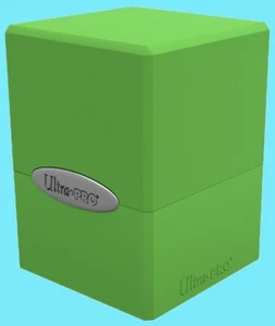 ULTRA PRO LIGHT GREEN SATIN CUBE DECK BOX Card Compartment Storage Case mtg - Picture 1 of 3