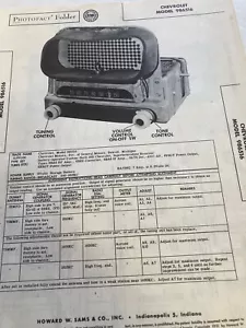 Radio Chevrolet 1951 986516 original esquema fotográfico automático 6 voltios - Imagen 1 de 2