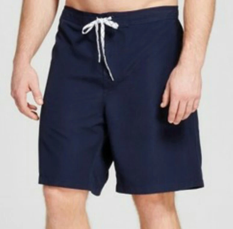 Bañador para hombre Merona grande y alto liso a la rodilla azul marino talla 2XB (3170) Foto 1 de 1