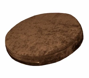 ma24r Light Brown Chenille 3D Round Shape Thick Seat Cushion Cover Custom - Picture 1 of 5