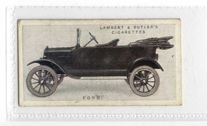(Jy829-100) Lambert & Butler,Motor Cars A Series,Ford,1922 #18
