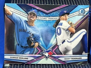 2021 Bowman Chrome GUNNAR HOGLUND & RICKY TIEDEMANN Toronto Blue Jays - Picture 1 of 2