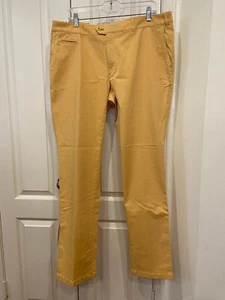Brax Mens Regular Triplestone Chino Mustard Yellow Pants US 42/34 NWT - Picture 1 of 8