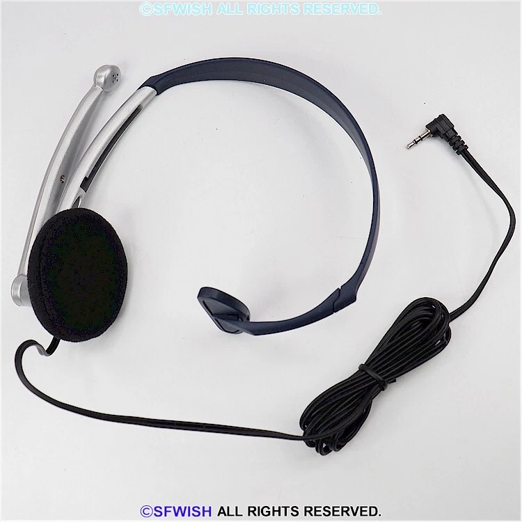 NUEVOS Auriculares Mono con Cable de 2,5 mm con Micrófono Boom para Teléfono *¡CAJA ABIERTA!* Foto 1 de 1