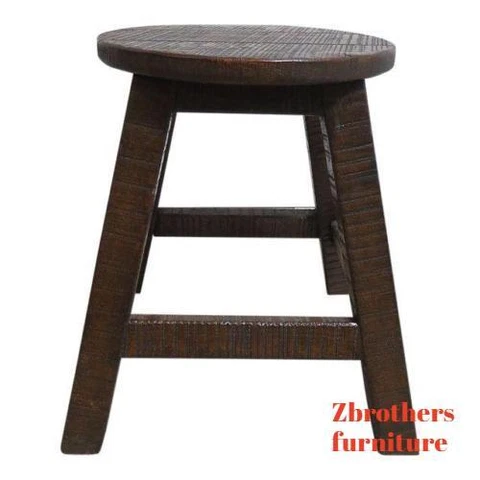 Antique Rustic Shaker Primitive Oak Milking Foot Stool Ottoman Bench D Cover