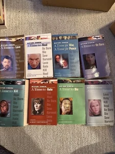 Lote de un tiempo para... Libros de bolsillo de Star Trek - Libros en total 8 - Imagen 1 de 3