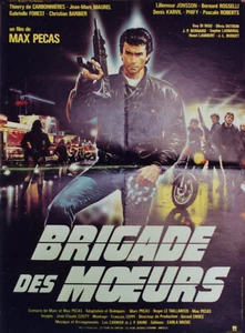 "BRIGADE DES MOEURS" Affiche originale 1984 (Thierry de CARBONNIÈRES) 40x60cm - Picture 1 of 1