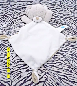 CE/ DOUDOU TEX BABY PLAT LOSANGE OURS CREME MARRON 33CM NEUF 3 DISPO - Picture 1 of 2