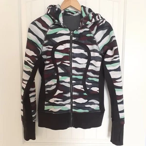 Lululemon Felpa con Cappuccio Donna Scuba II in Mini Coast Mimetica Multi/Nero Taglia 8 - Foto 1 di 12