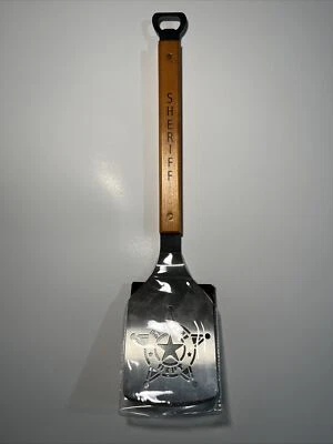 Sheriff Department Stainless Steel Spatula sheriff badge Sportula grilling tool - Image 1 of 4