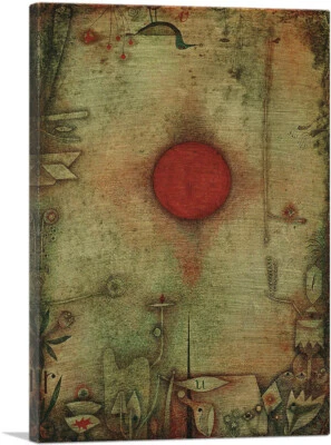 Lienzo Art Lienzo Ad Marginem - To the Brim 1930 impresión de arte en lienzo por Paul Klee Foto 1 de 4