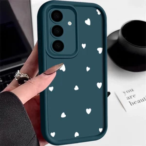 Heart Phone Case For Smausng S25 Ultra S24FE S23 S22 A16 A15 Silicone Case Cover - Photo 1 sur 22