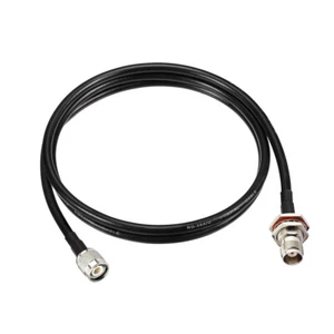 TNC Male to TNC Female Bulkhead Antenna Adapter Cable 1m for Wireless Microphone - Picture 1 of 5