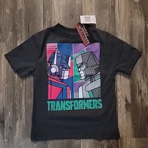 Transformers Kids T-Shirt Gray Sz 5-6 - Picture 1 of 5