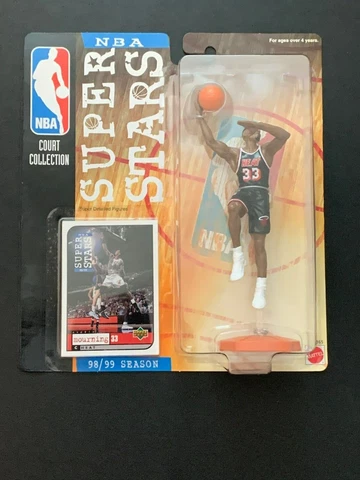 1998 Mattel Alonso Mourning Super Stars Court Collection Figure NIP Miami Heat Cover