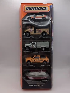 NEW 2025 MATCHBOX 5 PACK MBX RESCUE IV WITH FORD POLICE INTCP-F150-MBX RESCUE - Picture 1 of 3