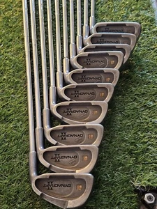 Dynacraft II Iron Set RH 2-UW Missing Sand Wedge Technically. Steel Stiff Flex - Picture 1 of 8