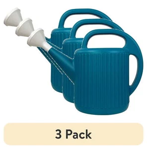 (3 pack) 2-Gallon Plastic Watering Can, Blue - Picture 1 of 7