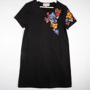 Vestido Vaina Philosophy Negro Floral Bordado Bodycon Talla M Nuevo con Etiquetas - Imagen 1 de 12