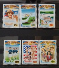 B193 - New Zealand 1993 'NZ in the 1940's', Complete Set of Six, MNH