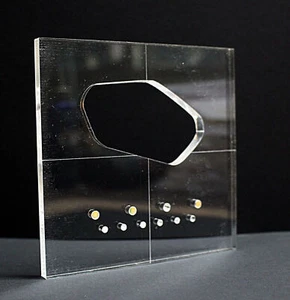 Vintage Tele Body Bridge Pickup Cavity Routing Template Acrylic B Stock - Picture 1 of 6