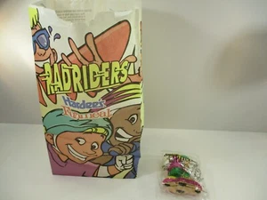 1996 Radriders Toy Kids Meal Rollerblader Toy Original Hardees Bag - Picture 1 of 5
