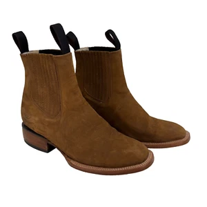 Botas Chelsea Corazón Ranchero Andrés Tostadas Para Hombre Talla 9 EE. UU. - Imagen 1 de 11