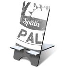 1x 3mm MDF Phone Stand BW - La Palma Spain Espana Palm Trees #40557
