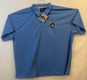 Brewers Polo Embroidered Copperstone Collection 4X Short Sleeve - Picture 1 of 3